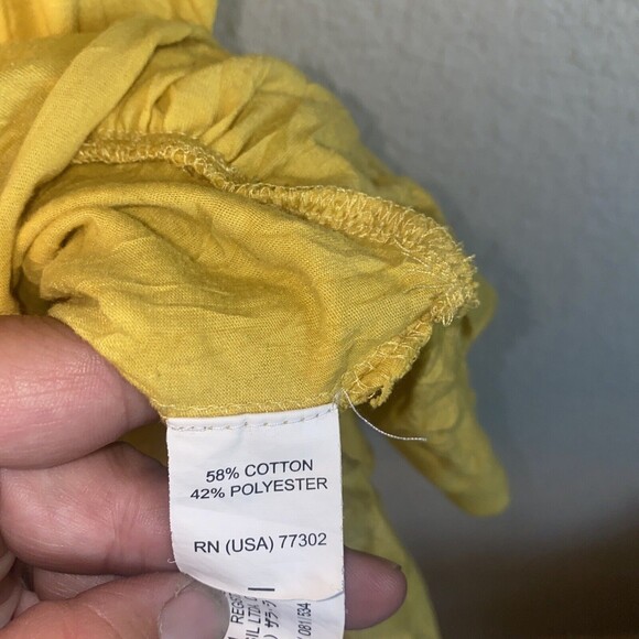 Zara Trafaluc dress yellow floral crochet lagen cottage M coquette boho - Picture 10 of 11